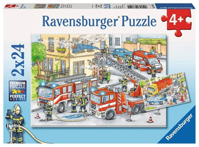 Ravensburger: Puzzle 2x24 db - Tûzoltók