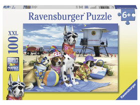 Ravensburger: Puzzle 100 db - Kutyák a strandon