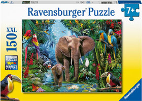 Ravensburger: Puzzle 150 db - Elefántok