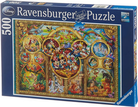Ravensburger: Puzzle 500 db - Disney család