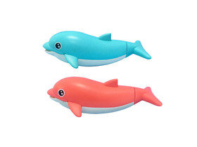 Fürdõjáték, vizet spriccelõ delfin
