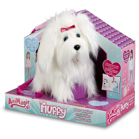 Animagic Fluffy a sétáló szõrgombóc kutyus - 22 cm