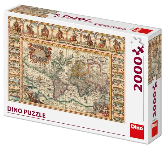 Világtérkép 2000 darabos puzzle