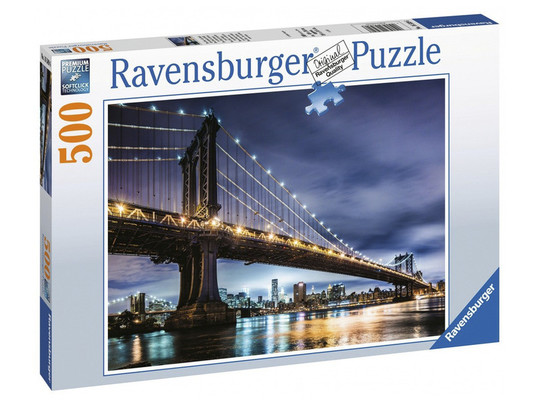 Ravensburger: +Puzzle 500 db - New York, ahol senki nem alszik