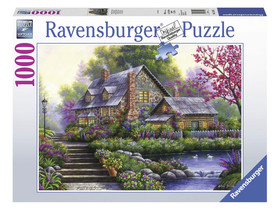 Ravensburger: Puzzle 1000 db - Romantikus kis ház