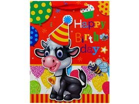 Happy Birthday ajándékzacskó - 26 x 32 cm