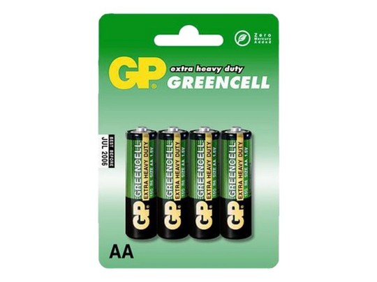 GP Greencell AA ceruzaelem 4 darabos készlet fóliában