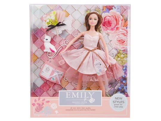 Emily divatbaba kiegészítõkkel, 30 cm