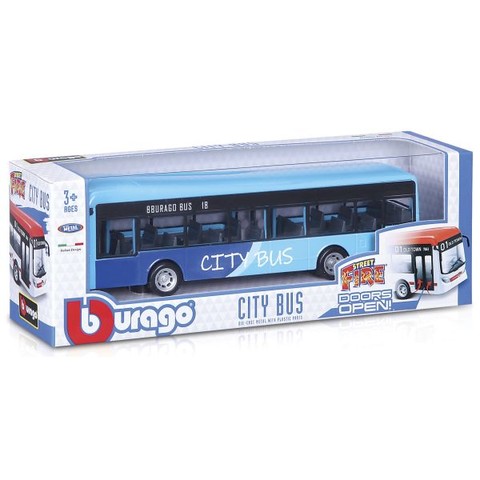 Bburago City busz 1:43, 19 cm - többféle