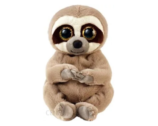 Beanie Babies plüss figura SILAS, 15 cm - lajhár (