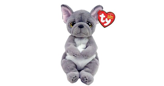 Beanie Babies plüss figura WILFRED, 15 cm - szürke kutya (3)