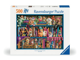 Puzzle 500 db - Kedves porcelán kutyusok