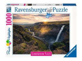 Puzzle 1000 db - Haifoss vízesés, Írország
