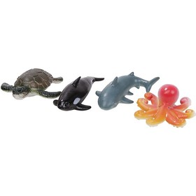 Műanyag tengeri állatok 6,5 cm, 4 db/csomag 