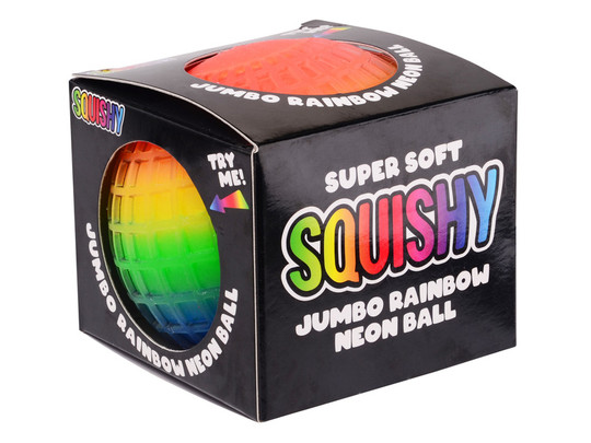 Szivárványos squishy labda