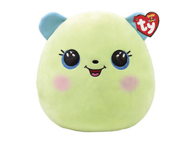 Ty Squishy Beanies párna alakú plüss figura CLOVER, 30 cm - zöld maci