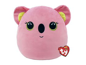 Ty Squishy Beanies párna alakú plüss figura POPPY, 22 cm - rózsaszín koala