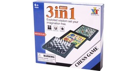 3IN1 mágneses úti társasjáték (sakk, ki nevet a v