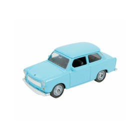 Fémautó Trabant 3/601 világoskék szabad kerék