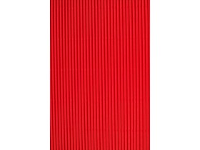 Piros dekorációs 3D hullámpapír 50x70cm 161g 1db