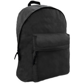 Omega kétrekeszes iskolatáska, hátizsák fekete színben 32x42x16cm
