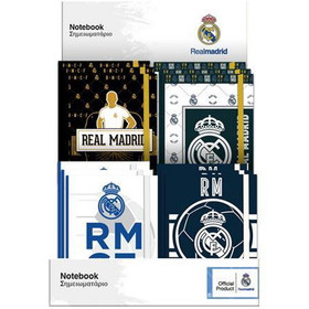 Real Madrid gumis napló 10x13,5cm többféle