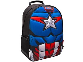 Must... Bosszúállók Amerika Kapitány 3D mintás iskolatáska, hátizsák 32x15x43cm