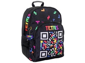 Tetris lekerekített iskolatáska, hátizsák 33x16x45cm