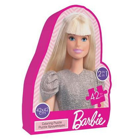 Barbie 2az1-ben színezhető 48db-os puzzle