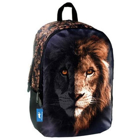 Animal Planet lekerekített oroszlános iskolatáska, hátizsák 32x15x45cm
