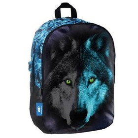 Animal Planet lekerekített farkasos iskolatáska, hátizsák 32x15x45cm