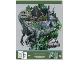 Jurassic World színező matricákkal kétféle változatban