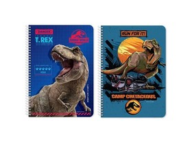 Jurassic World T-Rex spirálos jegyzetfüzet kétféle változatban