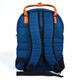Must: Kék színű lekerekített kétrekeszes iskolatáska, hátizsák