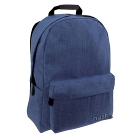 Must Jean sötétkék iskolatáska hátizsák 42x32x17cm