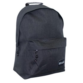 Mood Sigma fekete iskolatáska hátizsák 40x30x15cm