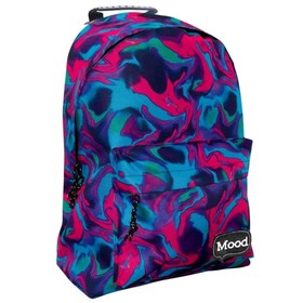 Mood Sigma rózsaszín-kék iskolatáska hátizsák 40x30x15cm