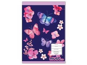 Must... Lányos vonalas füzet színezővel 40 lapos kétféle változatban