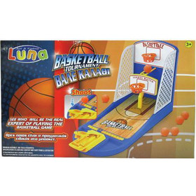 Luna: Asztali kosárlabda ügyességi játékszett dupla kosárpalánkkal 38x23cm