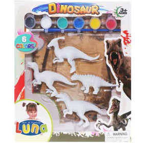 Festhető dinoszaurusz figurák festékkel