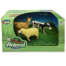 Animal World: A farm állatai játékfigura szett lámával