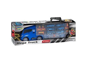 Mega Police kamion hordozható játékszett 16db-os