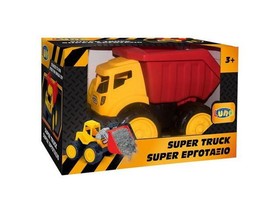 Super Truck piros-sárga dömper 35x19x21,5cm