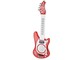 Piros színű játék elektromos gitár 66cm-es