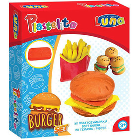 Plastelito Burger gyurma szett formákkal