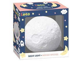 Hold éjszakai lámpa állítható színnel 12x12x11cm