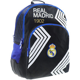 Real Madrid fekete-kék iskolatáska hátizsák 33x16x45cm