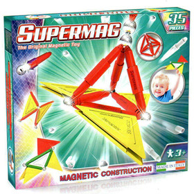 Supermag: 35db-os mágneses építőjáték szett panelekkel
