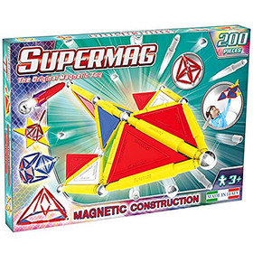 Supermag: Tags Primary 200db-os mágneses építőjáték szett panelekkel