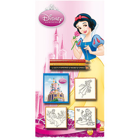Disney Hercegnők 3db-os nyomdaszett színes ceruzákkal